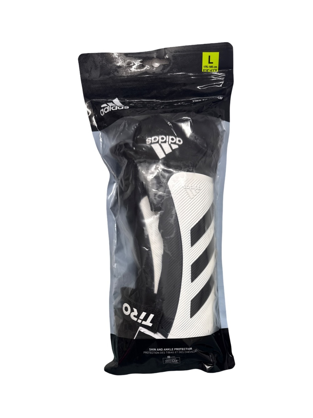 ADIDAS TIRO SG MATCH SHINGUARD Large Fit 5’10” to 6’1” Unisex Shin Ankle Guards